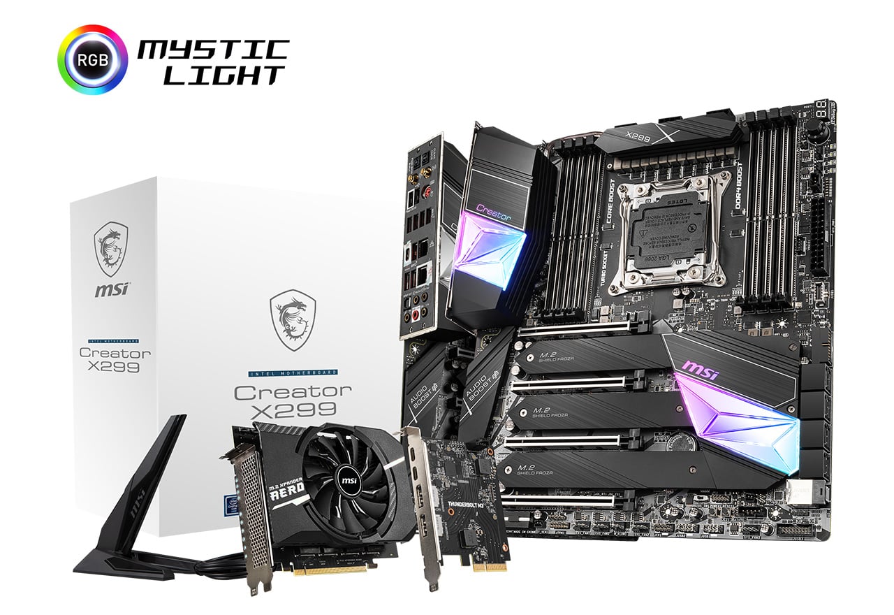 Creator X299 | MSI マザーボード Intel X299チップセット | 株式会社