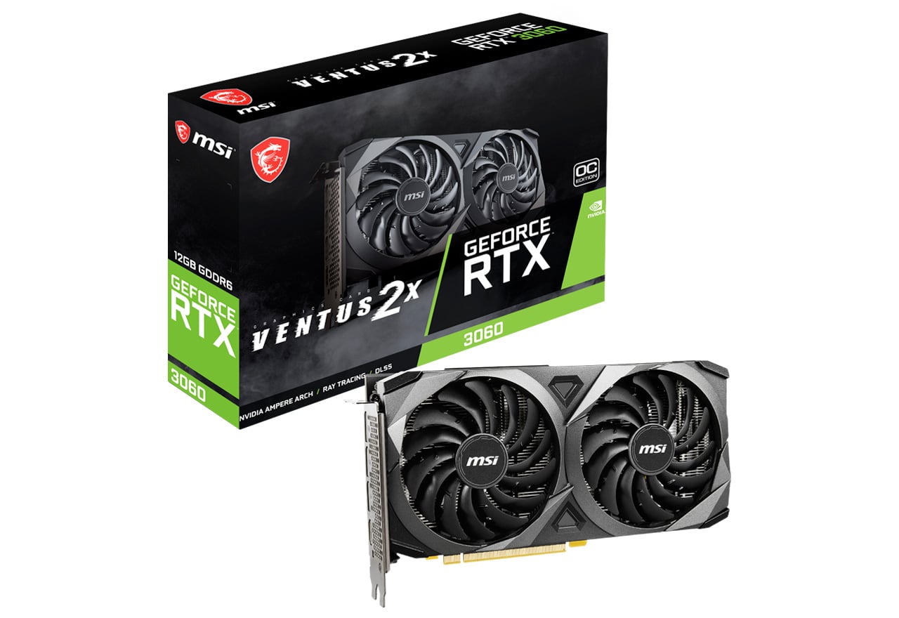 GeForce RTX 3060 VENTUS 2X 12G OC | MSI グラフィックボード GeForce