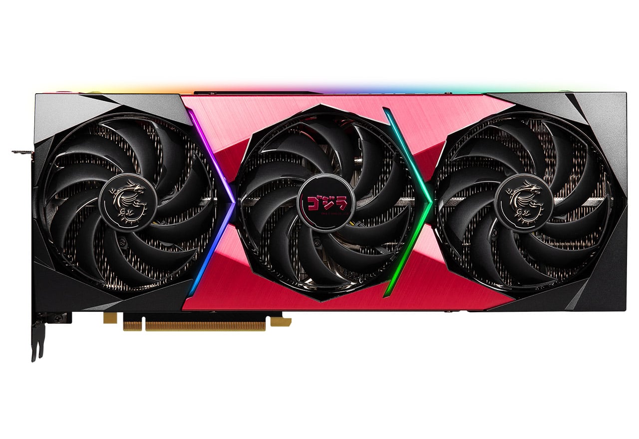 GeForce RTX 3070 SUPRIM SE 8G LHR x GODZILLA | MSI グラフィック