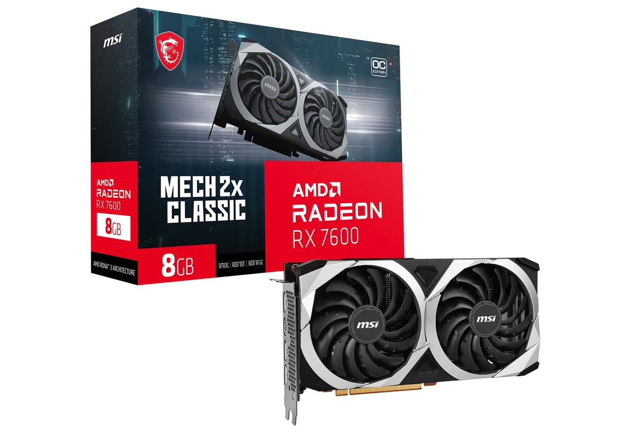 Radeon RX 7600 MECH 2X CLASSIC 8G OC | MSI グラフィックボード