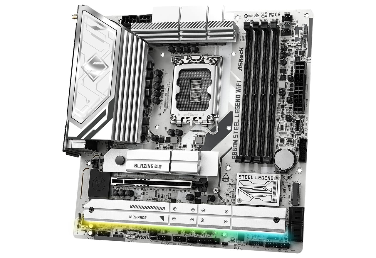 B860M Steel Legend WiFi | ASRock マザーボード Intel B860チップ