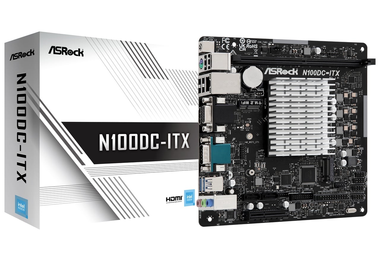N100DC-ITX | ASRock マザーボード Intel CPUオンボード | 株式会社アスク