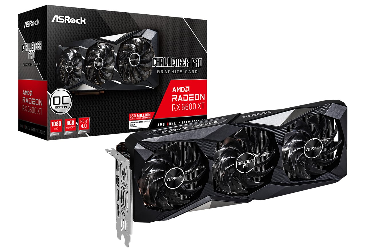 Radeon RX 6600 XT Challenger Pro 8G OC | ASRock グラフィックボード