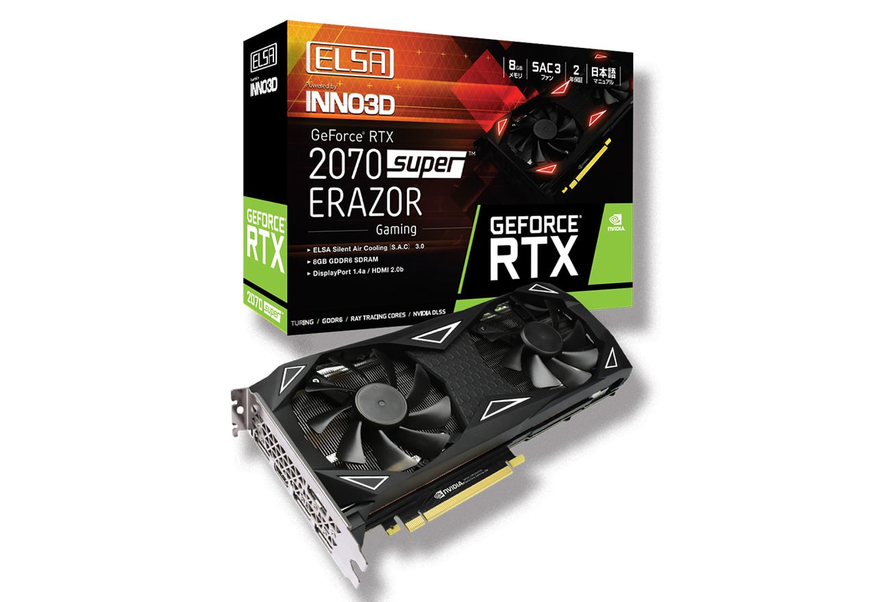 ELSA GeForce RTX 2070 Super ERAZOR GAMING | ELSA GeForceシリーズ