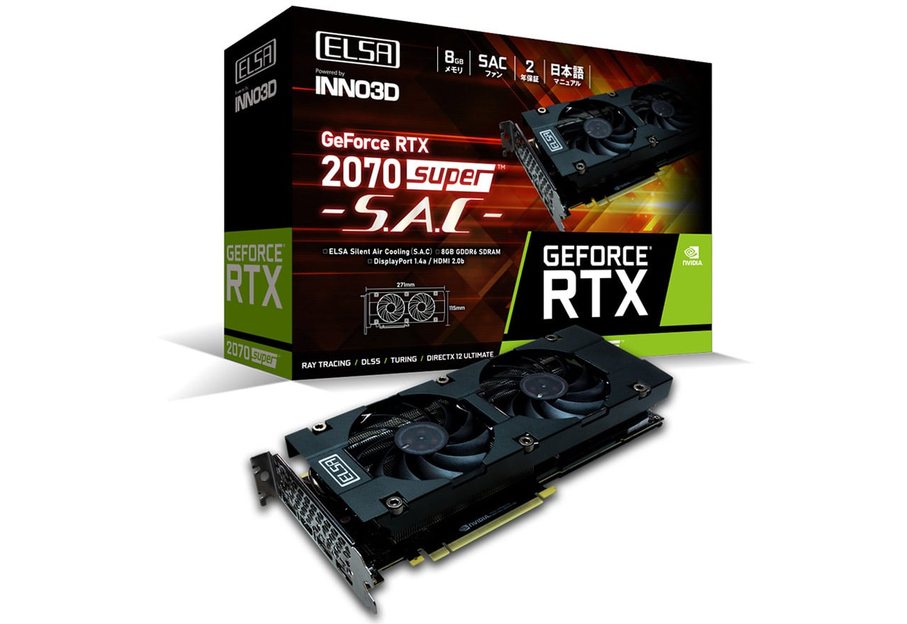 ELSA GeForce RTX 2070 Super S.A.C | ELSA GeForceシリーズ | 株式