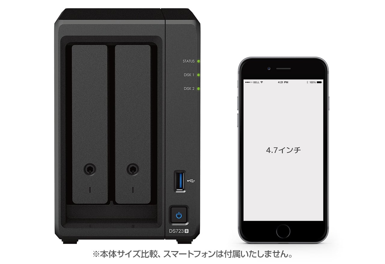 DiskStation DS723+ | Synology ビジネス向け 2ベイオールインワンNAS