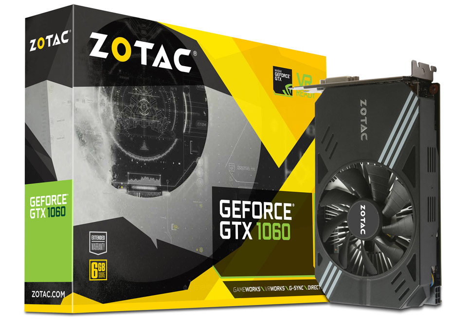 ZOTAC GeForce GTX 1060 6GB Single Fan | ZOTAC NVIDIA グラフィック