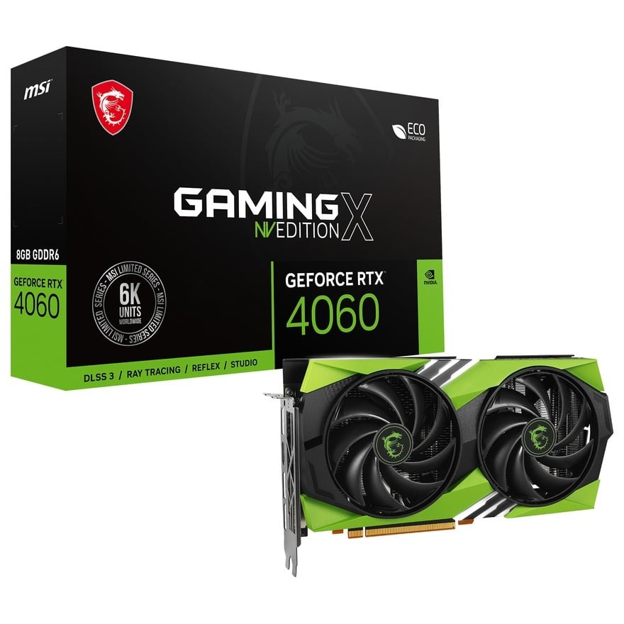 GeForce RTX 4060 GAMING X NV EDITION 8G | MSI グラフィックボード