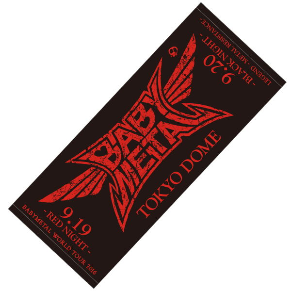 TOKYO DOME MEMORIAL」フェイスタオル（RED） | BABYMETAL | A!SMART