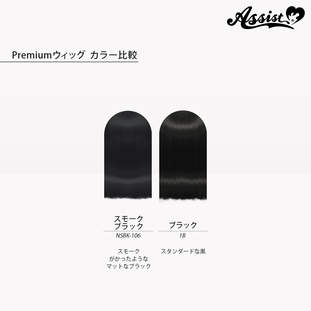 コスプレ用ウィッグ 加工特化ヘアー ブラック 1B ― コスプレウィッグ