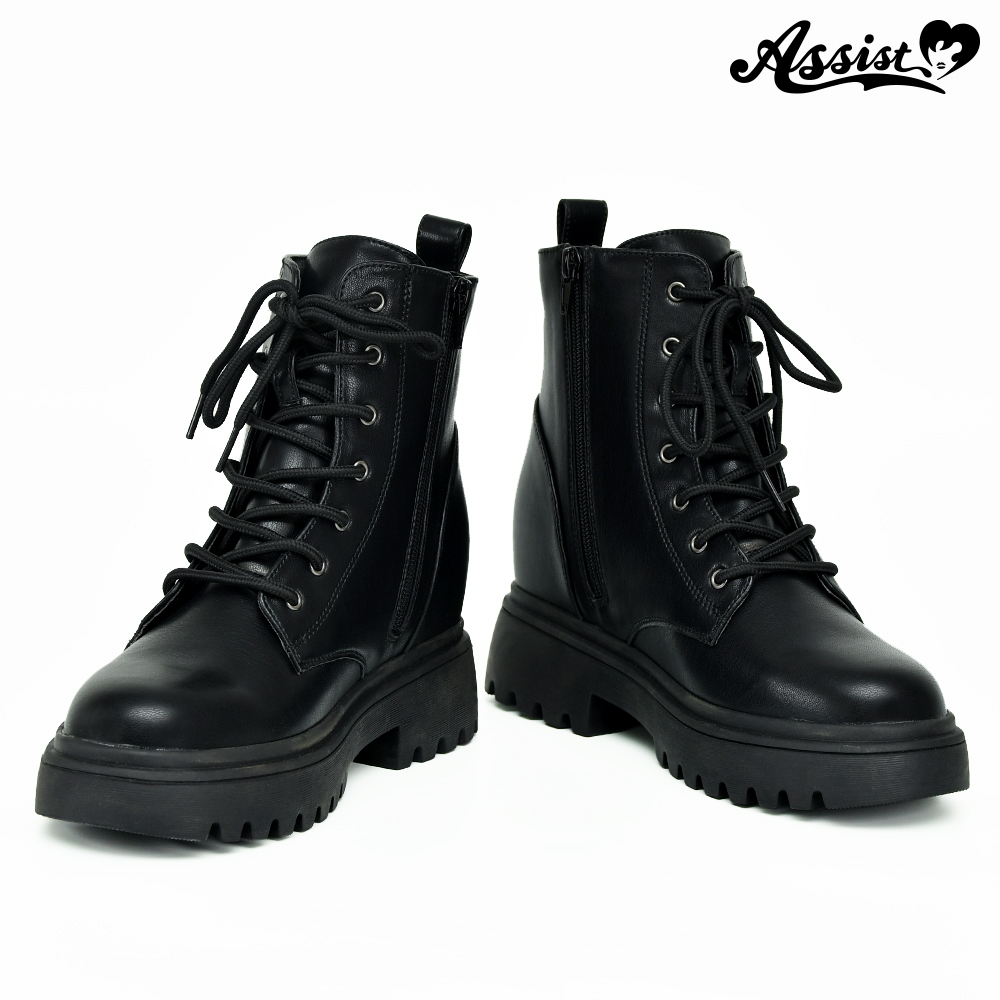 コスプレ用ブーツ・シューズ シークレットヒールアップショートブーツ