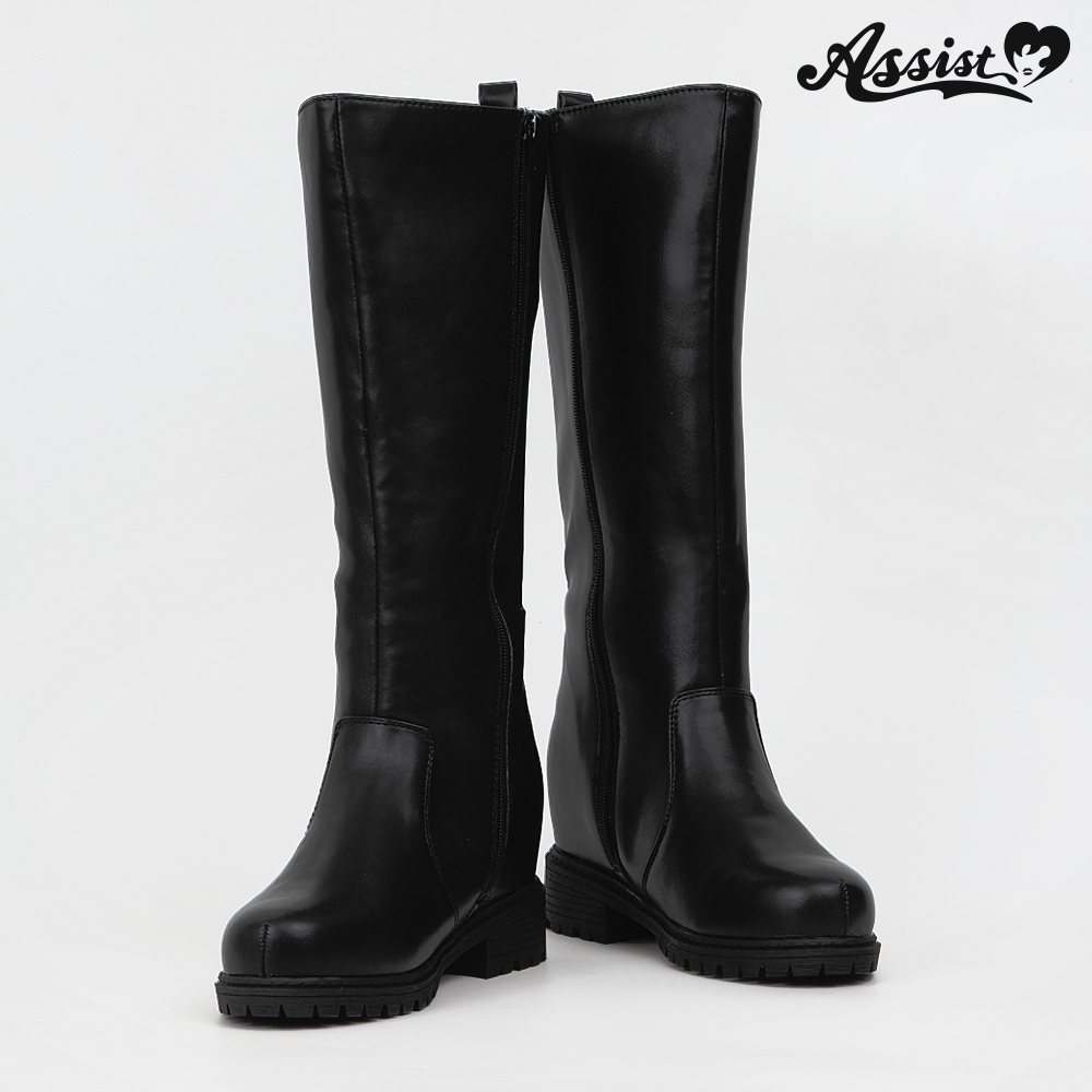 コスプレ用ブーツ・シューズ シークレットプレーンロングブーツ タンク