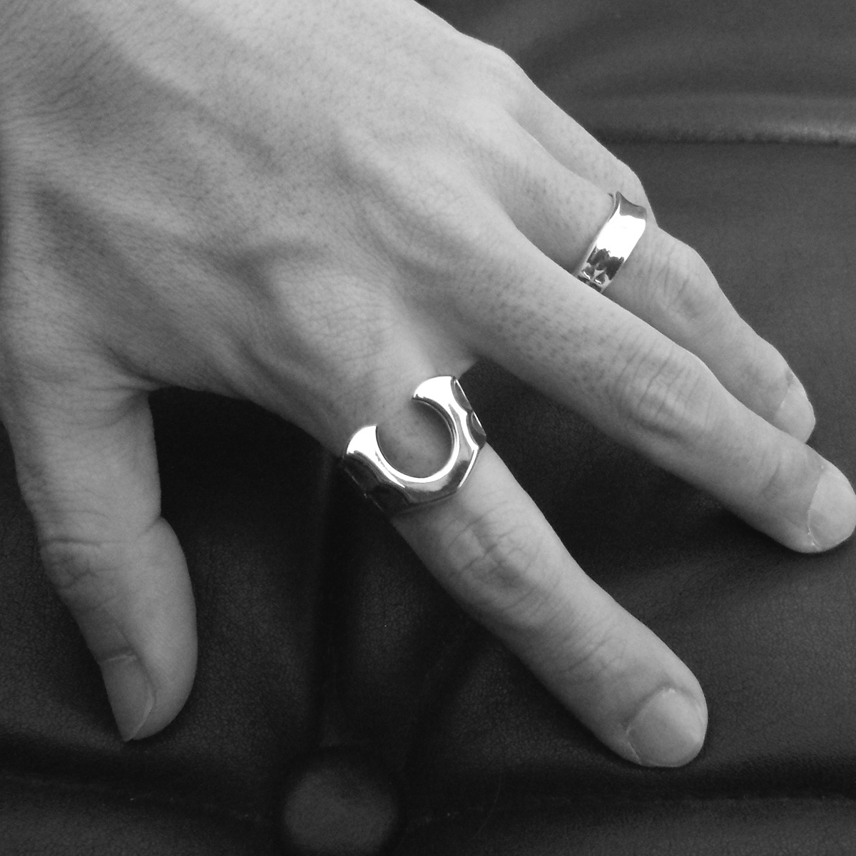 ホースシュー 馬蹄 デザイン シルバー925 リング 指輪 [誕生石