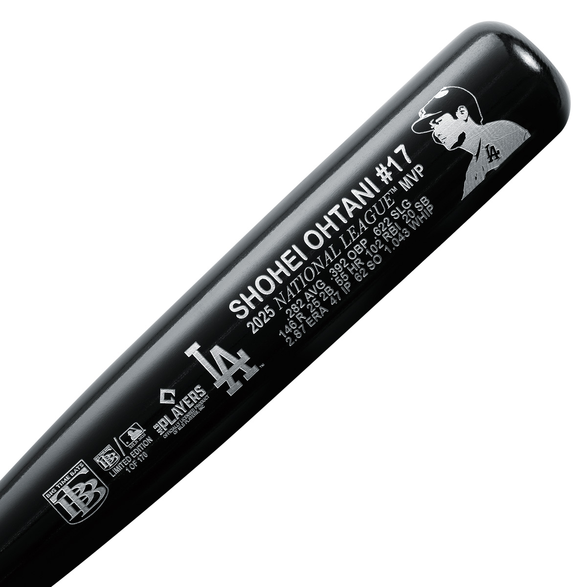 大谷翔平2025ナ・リーグMVP獲得を記念した、MLB／MLBPI公式認定バット