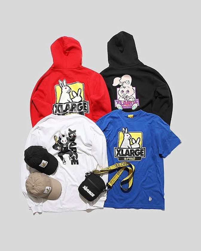 FR2とXLARGEのコラボレーション決定 Tシャツやパーカーなど計6型を1月