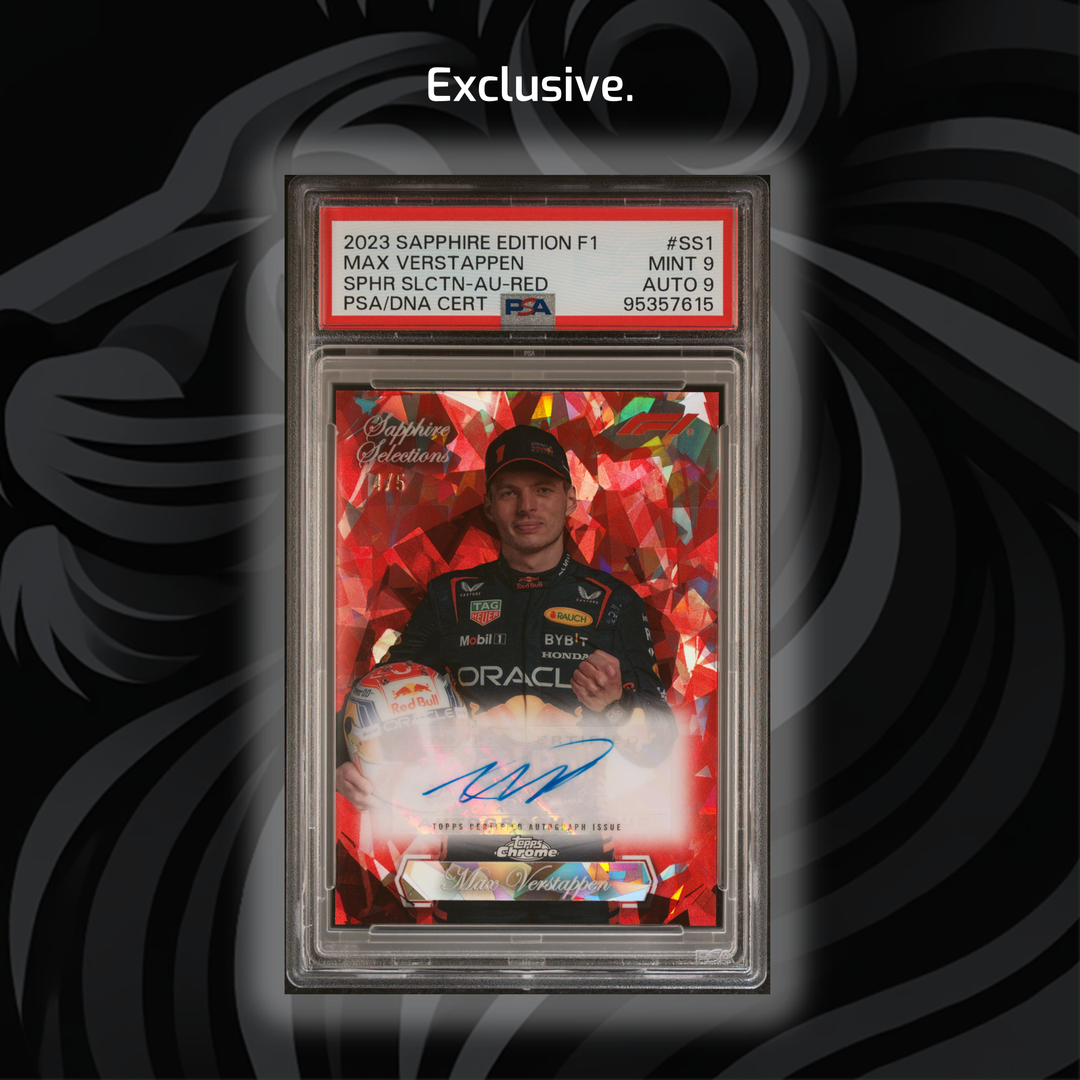 PSA 9 - Red Auto 4/5 Max Verstappen - 2023 Sapphire Selections