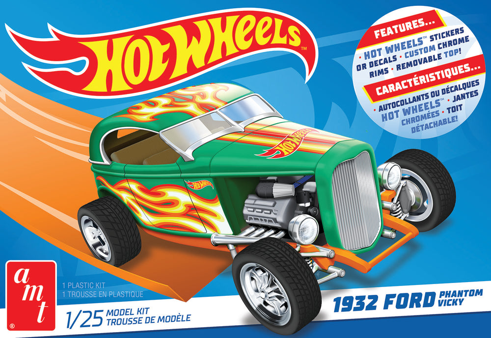 AMT 1932 Ford Phantom Vicky Hot Wheels 1:25 Scale Model Kit | Auto