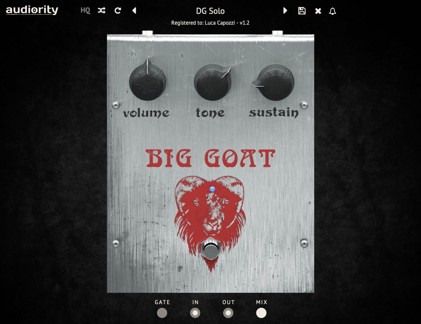 Big Goat - Vintage Big Muff™ Fuzz Pedal Plugin (VST, AU, AAX, CLAP)