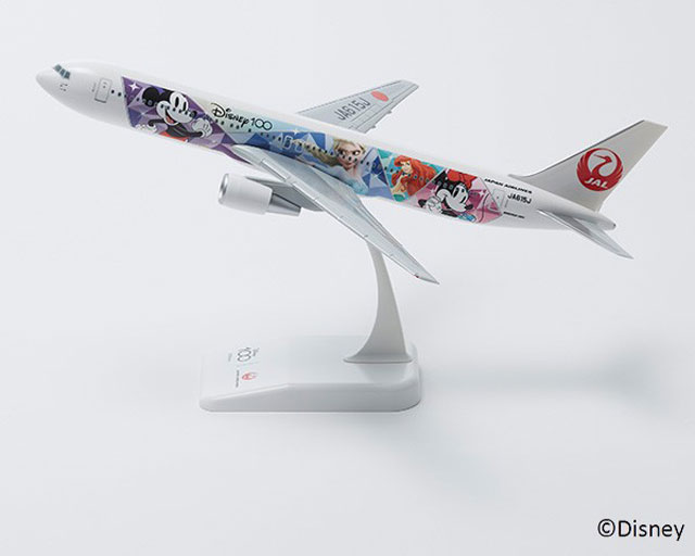 JAL、ディズニー100周年767のモデルプレーン