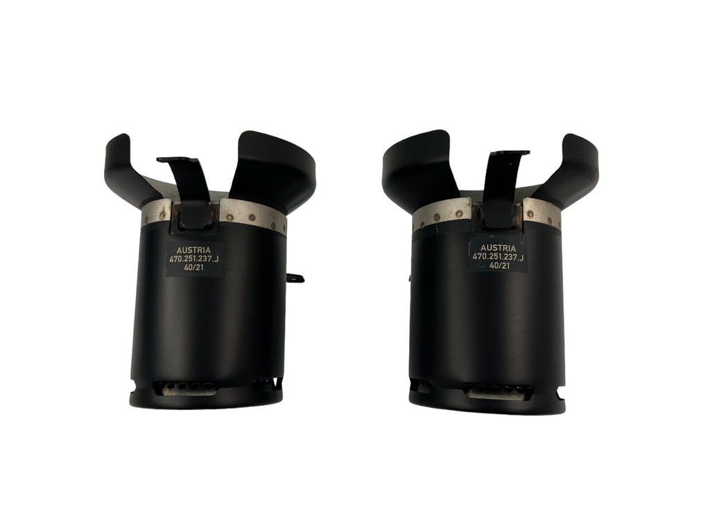 LAMBORGHINI AVENTADOR SVJ REAR BLACK EXHAUST TIP SET (PAIR