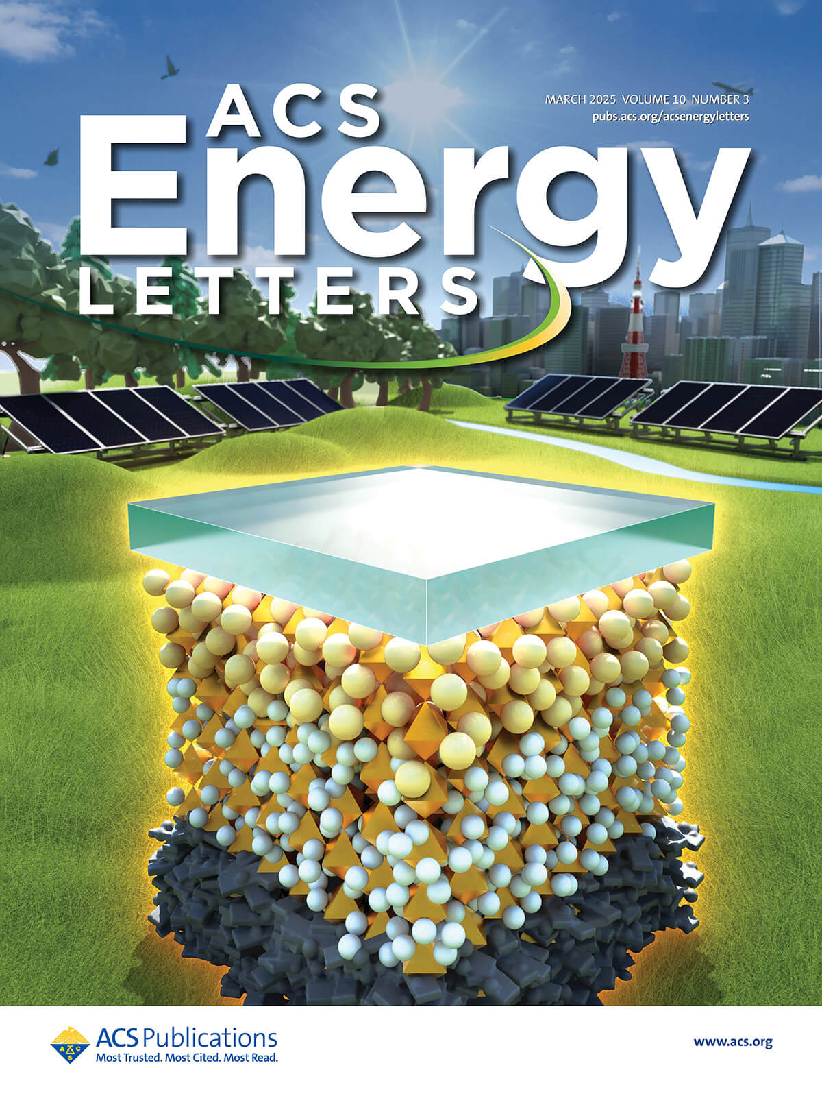 論文雑誌「ACS Energy Letters 」のカバーピクチャーを制作しました
