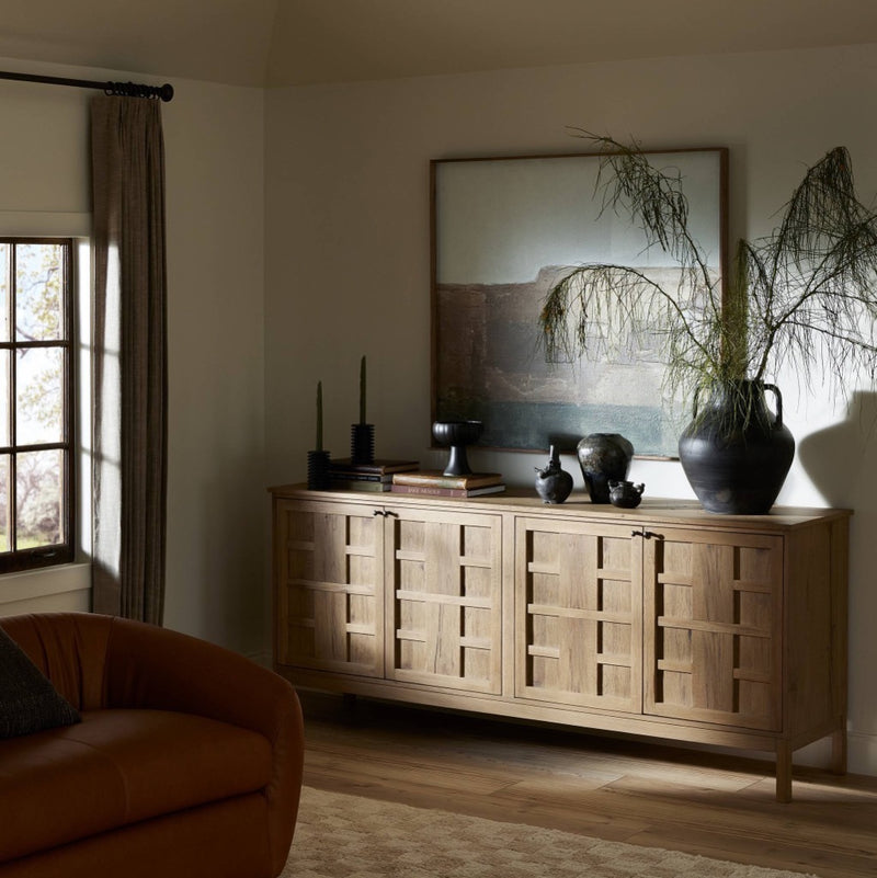 Four Hands Alessio Sideboard - Aged Natural Oak Veneer