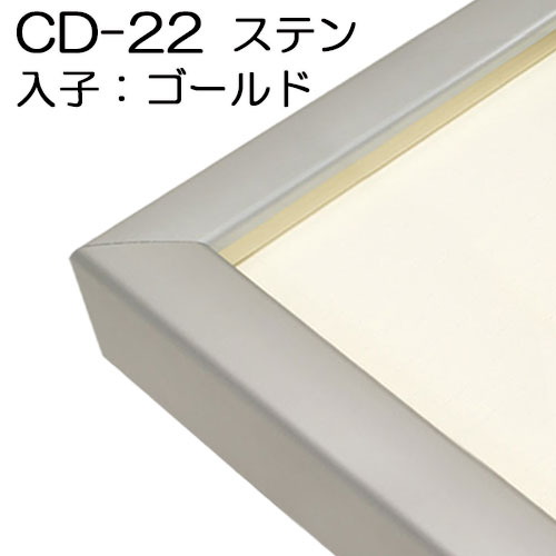 出展用仮額縁:CD-22(CD22)Bタイプ(S:ステン) 入子:ステン | マルニ額縁