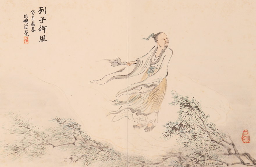 民間仕入れ品 骨董市仕入れ品 法界源流 中国時代の掛け軸 巻き絵 肉筆