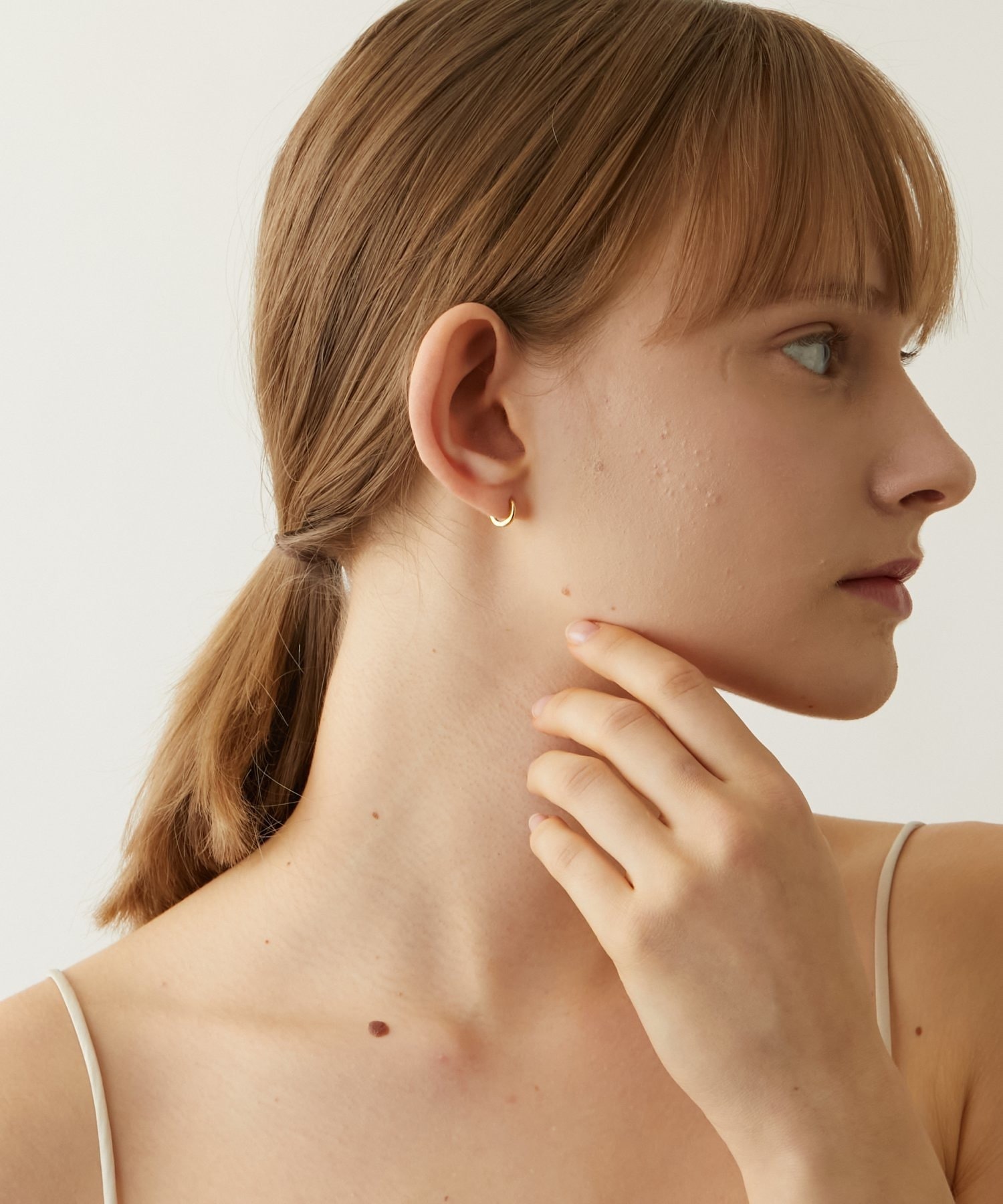 basic] K10 mini hoop single pierced earring｜ARTIDA OUD（アル