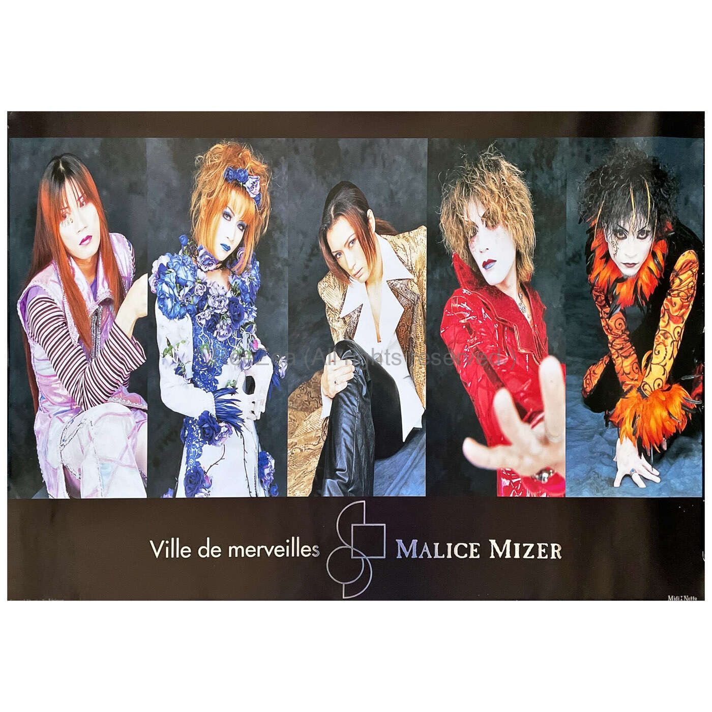 買取】MALICE MIZER(マリスミゼル) ポスター tour Ville de merveilles