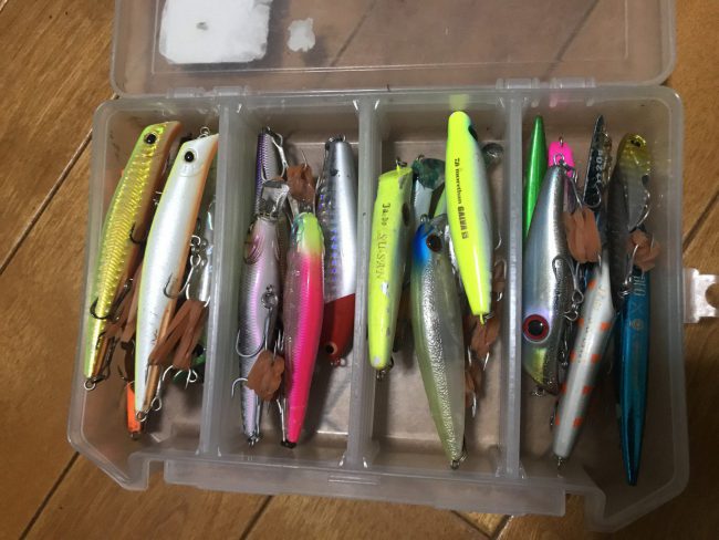 荒川シーバスで使っているルアーケースの中身はこんな感じ【2017年秋