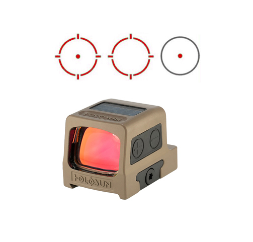 Holosun HE-509T-RD-X2-FDE Titanium Reflex MRS Red Solar W/RMR