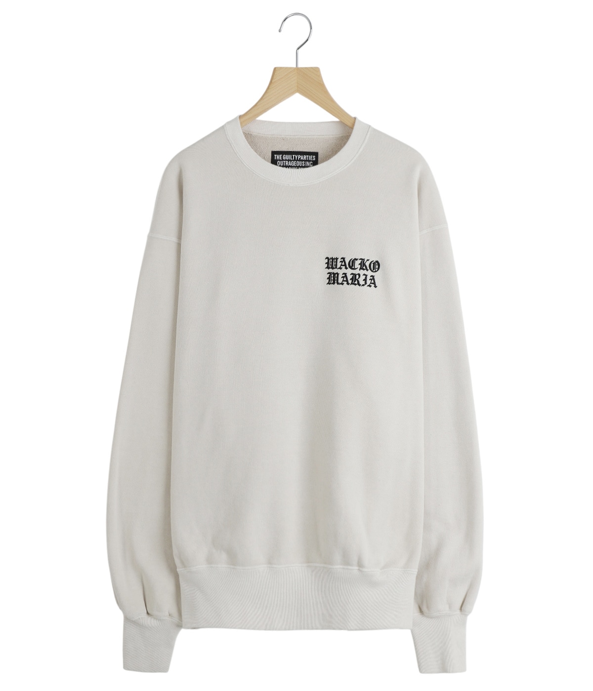 WASHED MIDDLE WEIGHT CREW NECK SWEAT SHIRT | WACKO MARIA