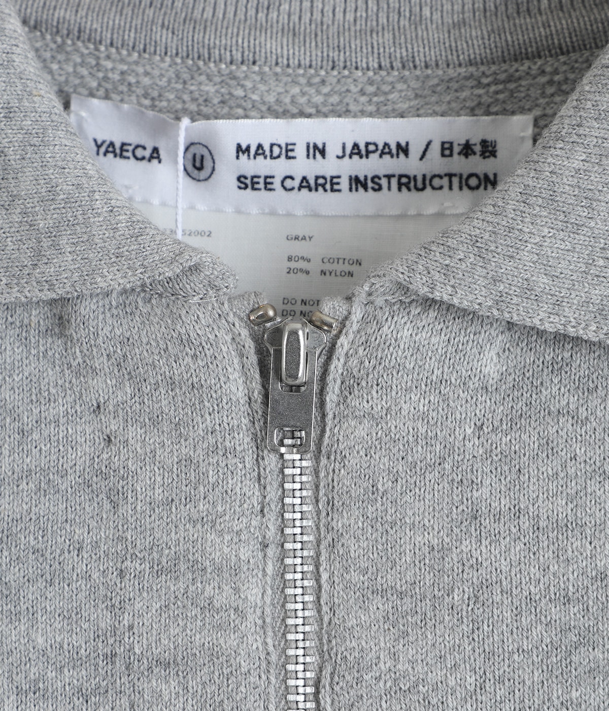 レディース】ジップアップスウェット -23052002- | YAECA(ヤエカ