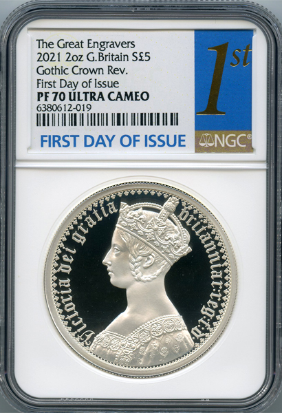 イギリス グレートエングレーバー ゴシッククラウン 肖像 2021年 5