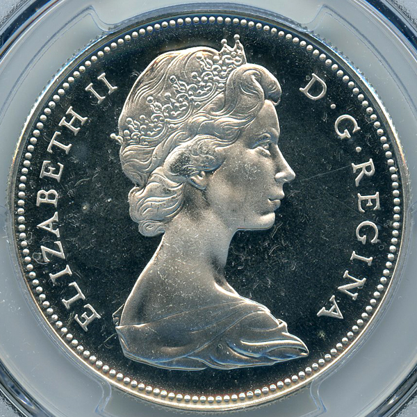 カナダ 建国100周年記念 1967年 1ドル 銀貨 PCGS PL66CAM | ARK