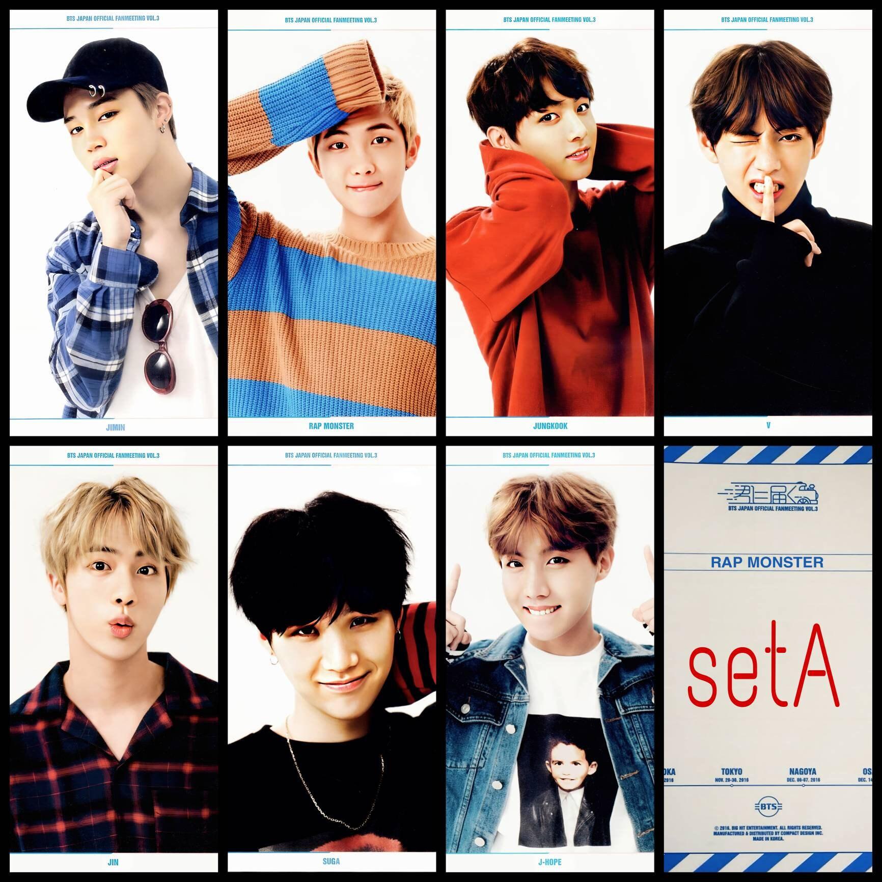 BTS - Japan Fan Meeting Vol 3 Scrapbook Postcards | Stay DeLulu!
