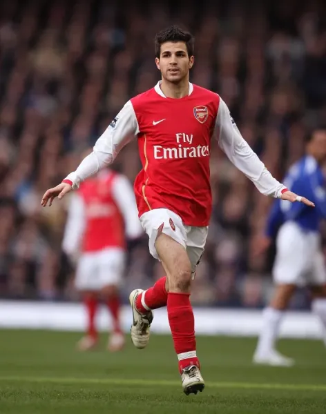 Arsenal Football Club Print: Cesc Fabregas at Goodison Park, 18/3