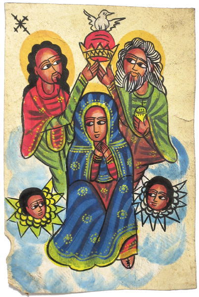 エチオピア正教イコン（中）<アフリカの雑貨：アフリカ雑貨アザライ