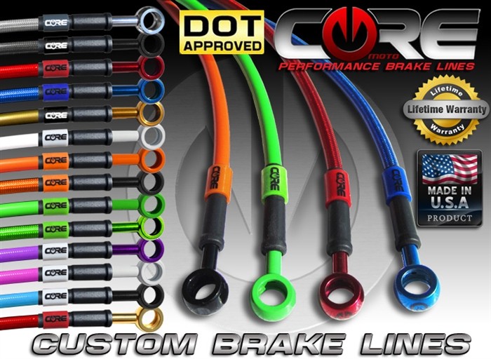 ZX-6Rブレーキホースの色を変えられます！｜AxxL