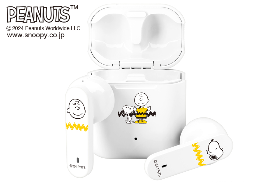ワイヤレス ステレオイヤホン[スヌーピー＆チャーリー・ブラウン]（SNA