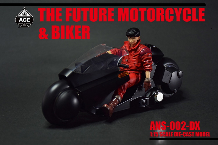 Ace Toyz ANX-001B The Future Motorcycle & Biker Akira Black Ver. 2