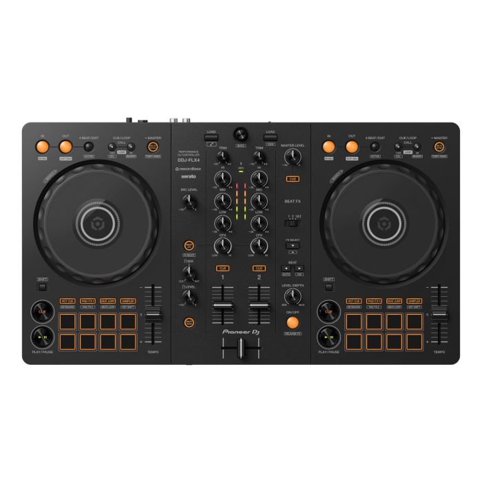 Pioneer DJ DDJ-FLX4 & AlphaTheta WAVE-EIGHT (Pair) | All-In-One DJ