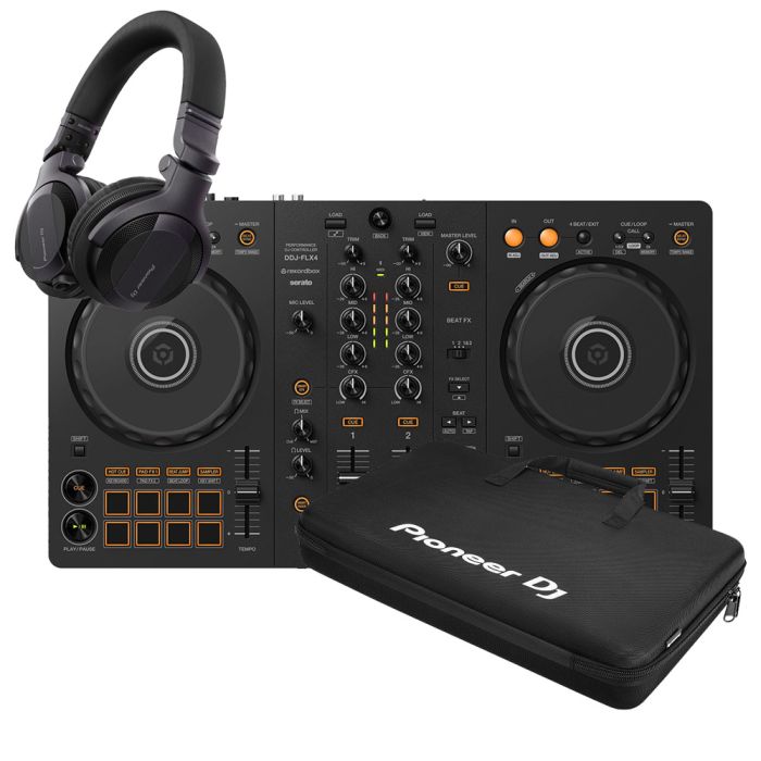 Pioneer DJ DDJ-FLX4 & HDJ-CUE1 & DJC-B | DJ Bundles | 0% Finance