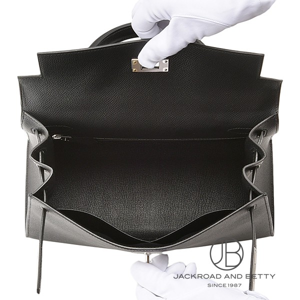 ケリー28 外縫い ノワール ブラック 黒[H042319CK89] Kelly28 Outer