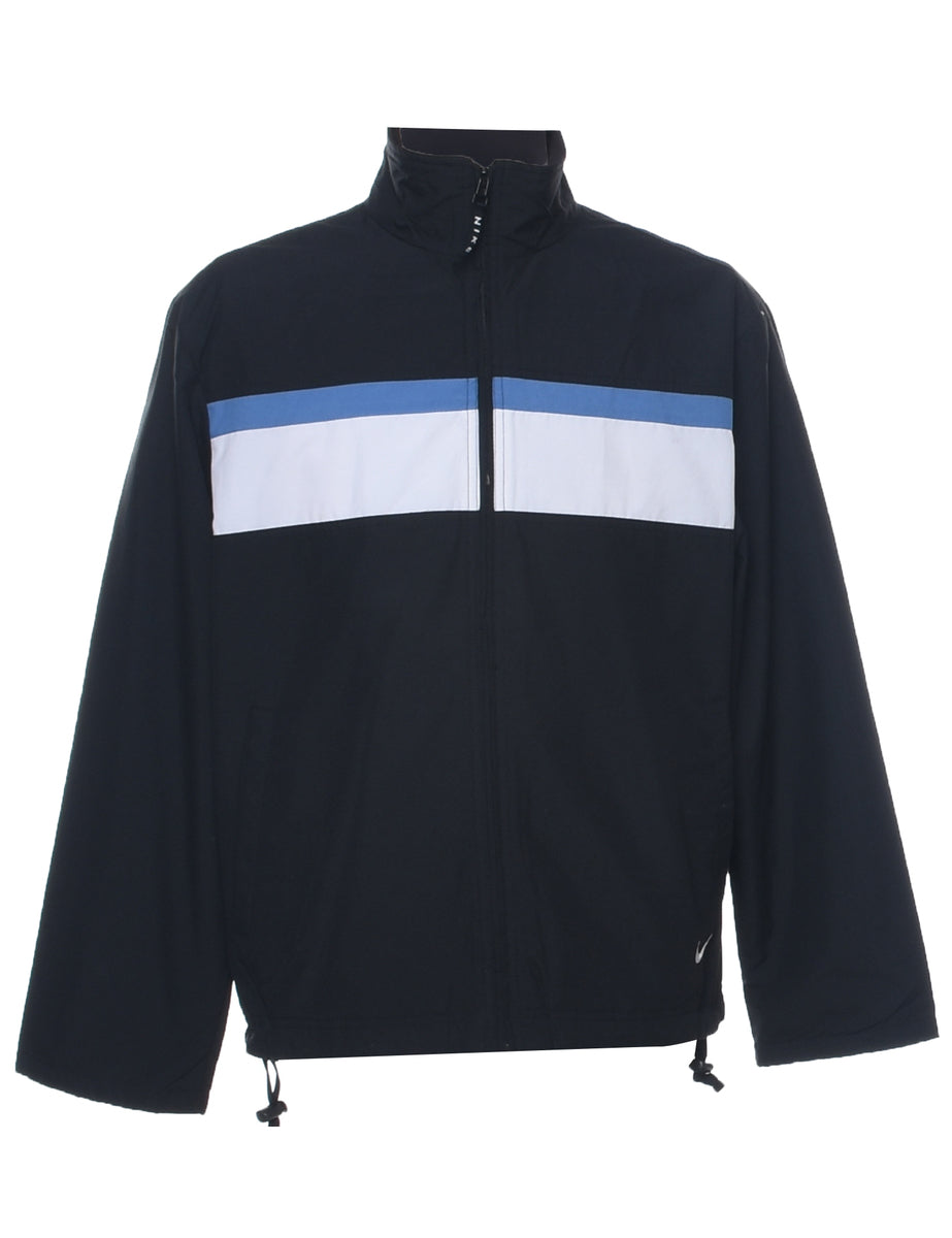 Men's Nike Y2K Nike Black Zip Front Nylon Jacket Black, S | Beyond