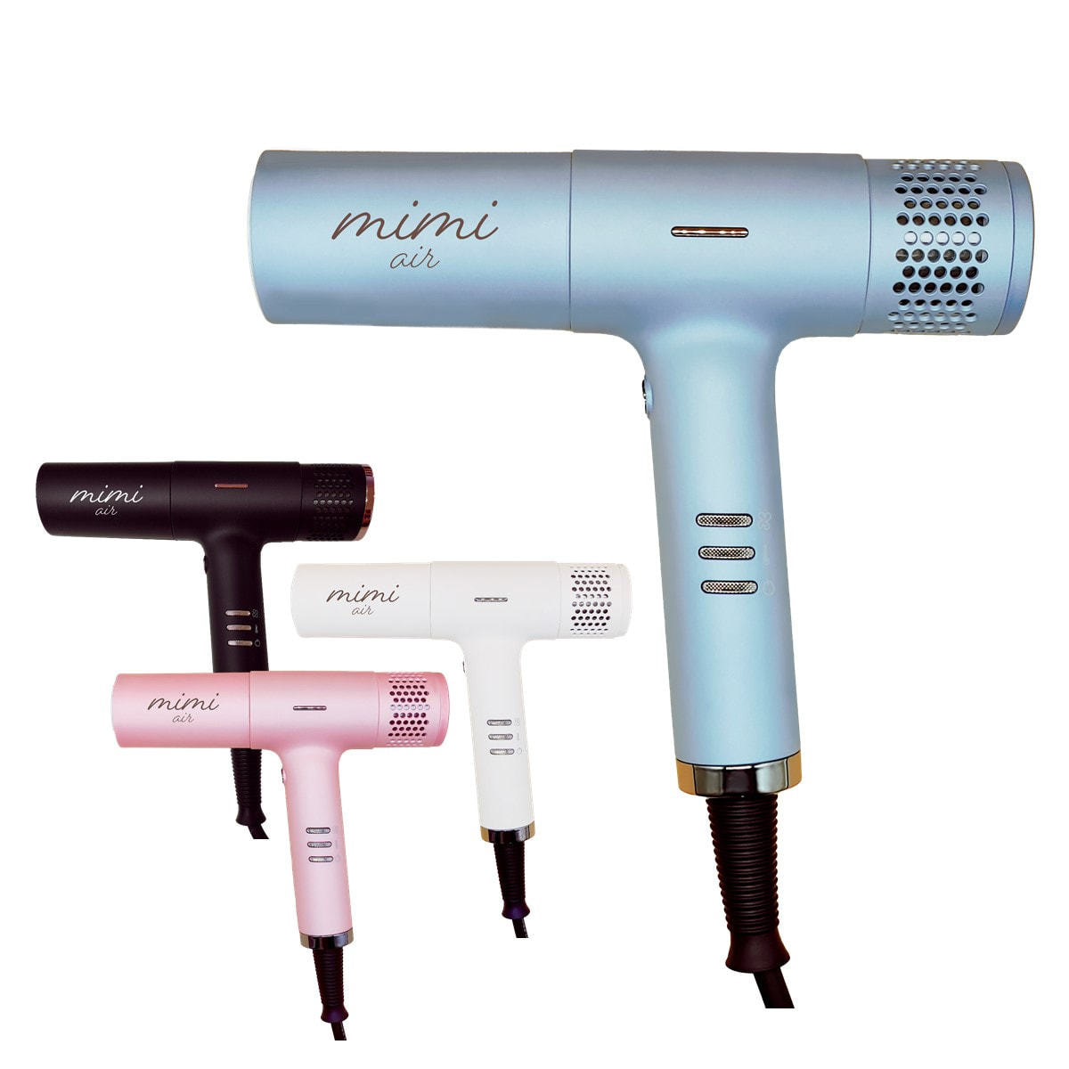 mimi air ミミエアーヘアドライヤー mud/ブラック（1200W）の卸・通販