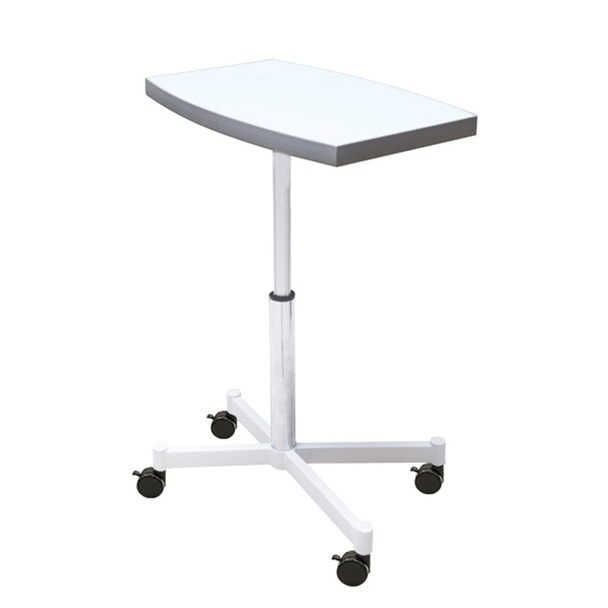 ガス圧式ネイルサイドテーブル（キャスター付）ホワイトの卸・通販