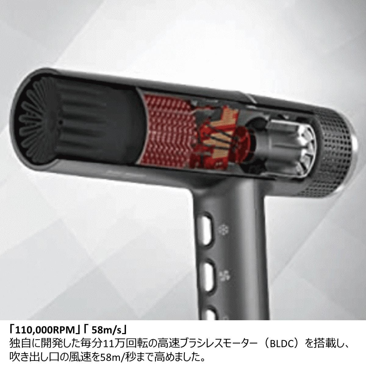 ufv ライトヘアードライヤーULHD01（1200W）スペースグレイの卸・通販