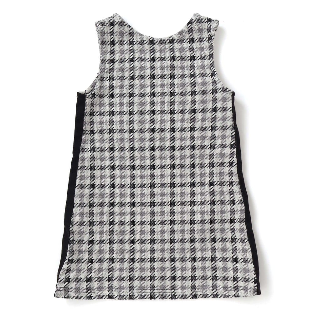 店舗限定】千鳥格子サイドラインジャンパースカート(95~150cm)(95cm